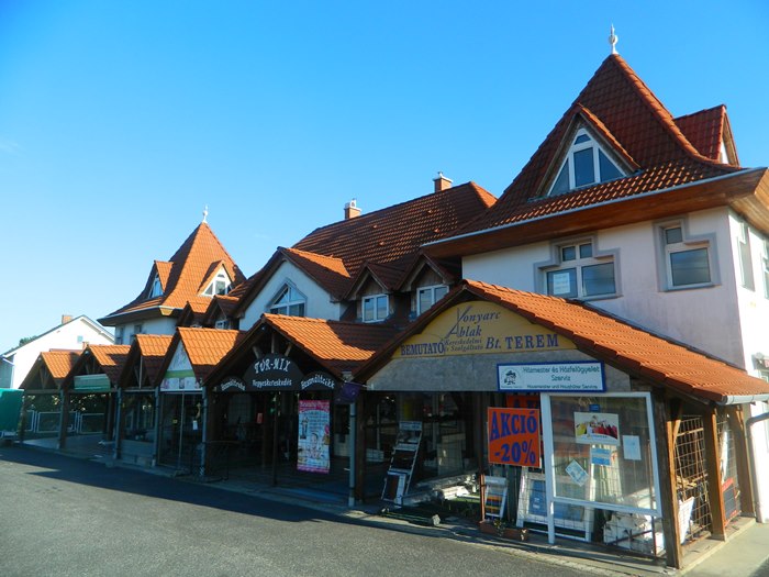 Residential complex with shops