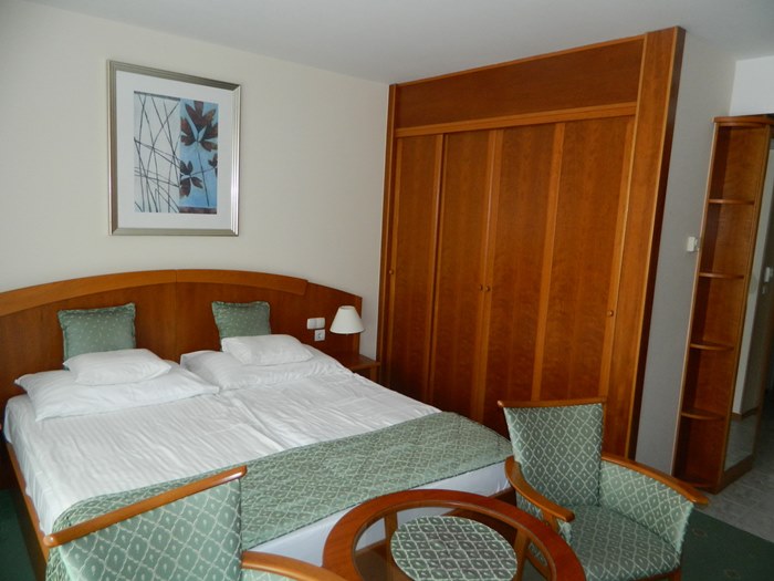  The hotel room in Heviz.